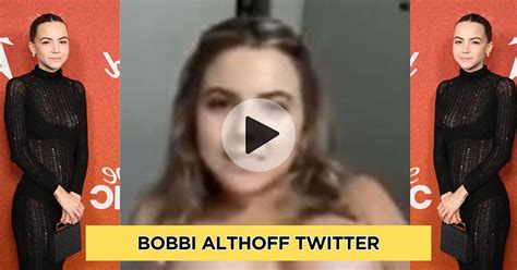 bobbi althoff.leaks|What Is The Leaked Bobbi Althoff Video Going Viral On Social。